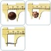 Mini Portable 100mm Brass Vernier Caliper for Jewelry Measuring - 3