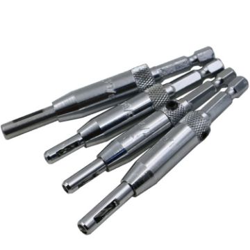 4 PCS Set Self Centering Hinge Drill Bits: 5/64-11/64 inch Wood Tools - 1