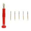 JF-6688 Red 5 in 1 Multi-purpose Pen Style Screwdriver for Phone Repair - 1