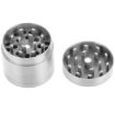Silver 40mm Zinc Alloy Herb Grinder - Mini 4-Layer Tobacco Crusher - 4