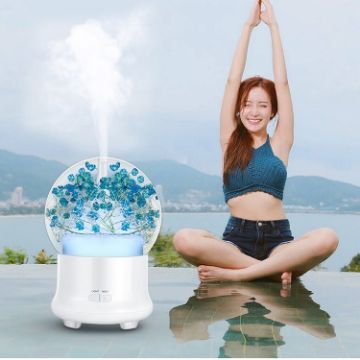 ML-824 Gypsophila Aroma Diffuser LED Humidifier 100ML Blue - 1