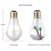 400ML Silver Bulb Shape Aromatherapy Humidifier with Colorful Light - 3
