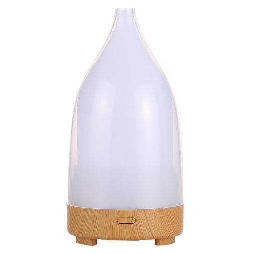 Mini Humidifier with Colorful Light, 5W Bulb Shape, 50ml (White) - 1