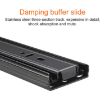 14" 3-Section Mute Steel Sliding Drawer Slides - 2pcs/Pair 35cm - 3