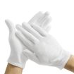 XL Thickened Pure Cotton Working Gloves, 12 Pairs - 2