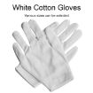 XL Thickened Pure Cotton Working Gloves, 12 Pairs - 4