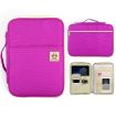Purple A4 Multi-purpose Zipper Document Folder Storage Bag - 1