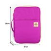 Purple A4 Multi-purpose Zipper Document Folder Storage Bag - 4