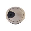 2 PCS Green Bronze 60mm Zinc Alloy Desk Threading Box Hole Cover - 2