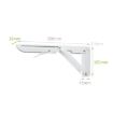 12" Wall-mounted Foldable K-shaped Dining Table Storage Shelf - 2