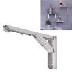 12" Foldable Wall-Mounted Stainless Steel Storage Shelf - 1