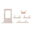 White SIM Card Tray + Side Key for iPhone 11 - 2