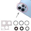 Green Camera Lens Cover with Retaining Bracket for iPhone 13 Pro Max - 5