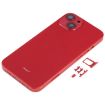 iPhone 13 Red Back Housing with SIM Tray, Side Keys & Camera Lens - 2