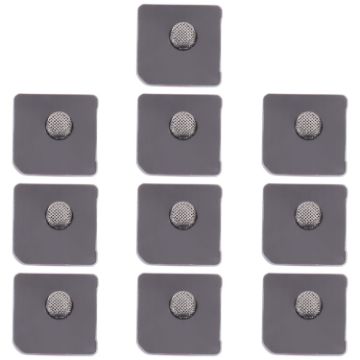 iPhone 12 mini Black Microphone Dustproof Mesh - 10 PCS - 1