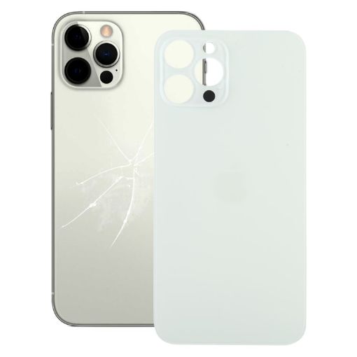 iPhone 12 Pro Max Battery Back Cover (White) - Easy Replacement - 1