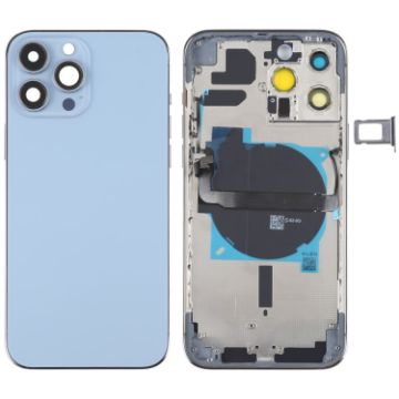 iPhone 13 Pro Max Blue Battery Back Cover with Flex Cable & Tray - 1