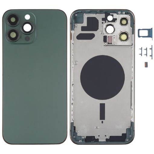 iPhone 13 Pro Max Green Back Housing with SIM Tray & Camera Lens - 1