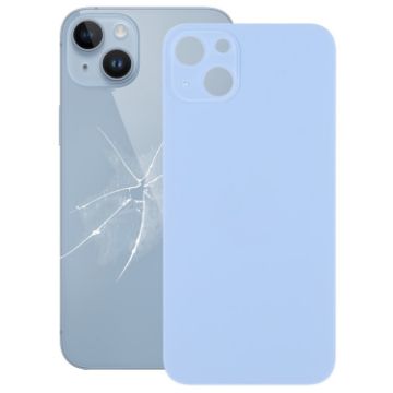 Replacement Blue Glass Back Cover for iPhone 14 Camera Hole - 1