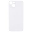 Replacement Silver Glass Back Cover for iPhone 14 Camera Hole - 2