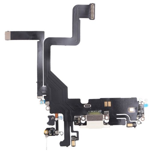 iPhone 14 Pro White Charging Port Flex Cable - 1
