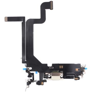 iPhone 14 Pro Max Charging Port Flex Cable (White) - 1