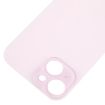 iPhone 15 Pink Glass Back Cover with Big Camera Hole Replacement - 4