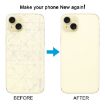 iPhone 15 Yellow Glass Back Cover with Large Camera Hole Replacement - 6
