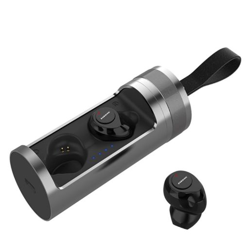 SARDiNE F8 TWS Bluetooth V5.0 Earphones with Charging Box (Grey) - 1