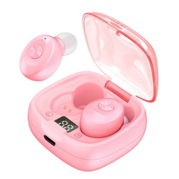 XG-8 TWS Touch Bluetooth Earphone with Magnetic Charging Case Pink - 1