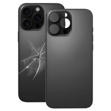 iPhone 16 Pro Black Back Cover with Camera Hole Replacement - 1
