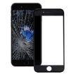 iPhone 7 Black Front Glass Lens with LCD Bezel Frame - 1