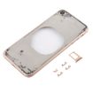 iPhone 8 Gold Transparent Back Cover with Lens & SIM Tray - 2