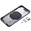 iPhone 8 Black Back Housing Cover - 3