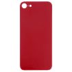 iPhone 8 Red Glass Back Cover with Big Camera Hole & Adhesive - 2