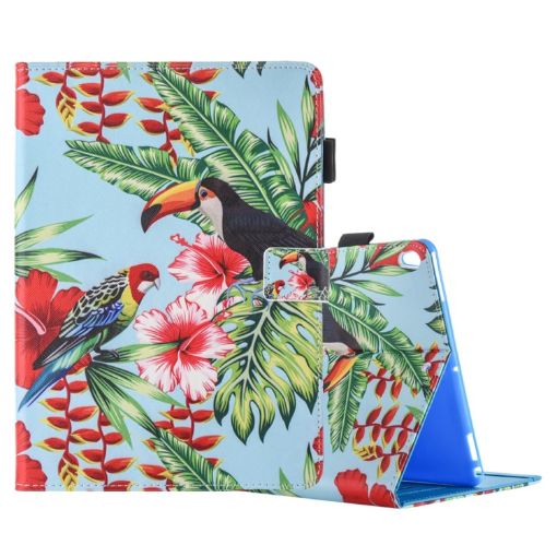 Floral Bird Flip Leather Case for iPad Pro 10.5" with Holder & Slots - 1