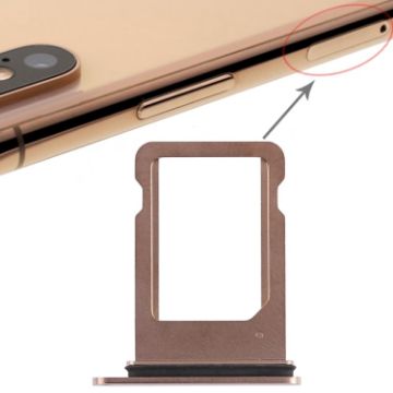 Gold SIM Card Tray for iPhone XS (Single SIM) - 1