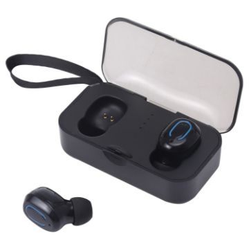 TI8S TWS Bluetooth 5.0 Earphones with Charging Case (Black) - 1