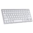 Ultra-thin WB-8022 Wireless Keyboard for Tablets & Smartphones, Silver - 2