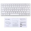 Ultra-thin WB-8022 Wireless Keyboard for Tablets & Smartphones, Silver - 5