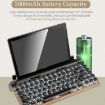 Round Retro Punk Keycap Mechanical Bluetooth Keyboard (Wood) - 5