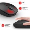 MKESPN 859 Wireless Mouse, 2.4G, BT5.0, BT3.0, Three Modes, White - 3