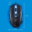 Chasing Leopard 199 USB Wired Gaming Mouse, 1600DPI, LED Backlight - 6