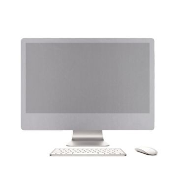 Silver Portable Dust-proof Cover for 21" Apple iMac Desktop, 50x22cm - 1