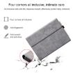 Surface Pro 7/7+ Lambskin Texture Flip Case + Power Bag (Blue) - 4