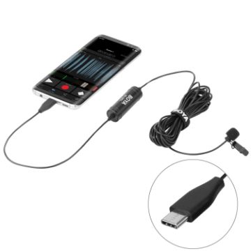BOYA BY-DM2 USB-C Lavalier Mic with Windscreen for Android Devices - 1