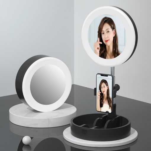 G6 Multi-function Ring Light Mobile Holder for Live Broadcast (Black) - 1