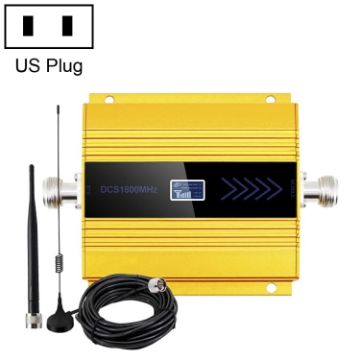 4G Phone Signal Repeater Booster, US Plug (Gold) - 1