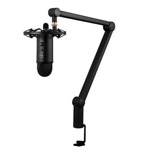 Logitech Blue Yeticaster USB Mic + Shockproof Mount & Bracket Set (Black) - 1