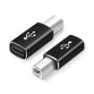 Universal Type-C Female to MIDI Male Adapter for Instruments (Black) - 1